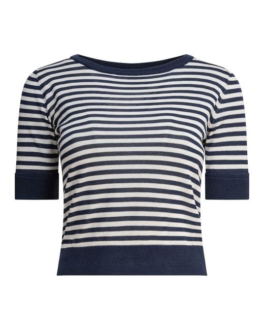Rakku Blue Cotton T-Shirt