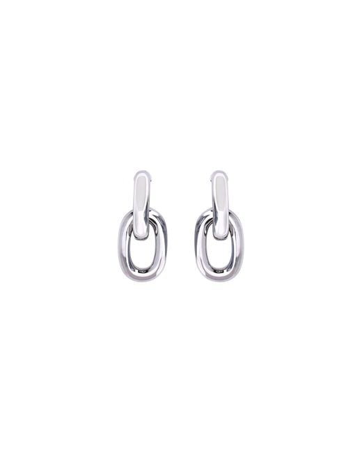 Rabanne White Rabanne Double Xl Link Earrings