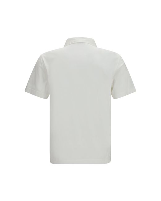 Burberry White Jwear Cotton Piqué Polo Shirt for men