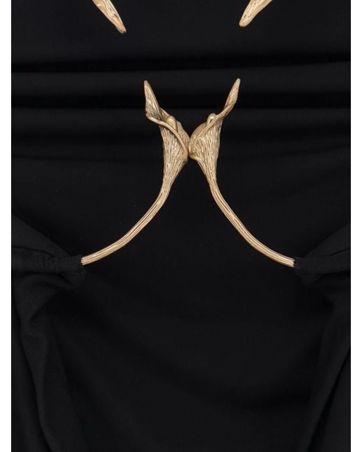 Cult Gaia Black Isiah Viscose Top