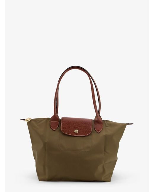 Longchamp Brown Le Pliage Original Nylon Shoulder Bag