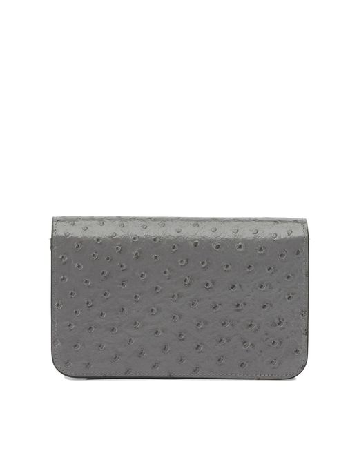 Totême  Gray "T-Lock" Small Shoulder Bag