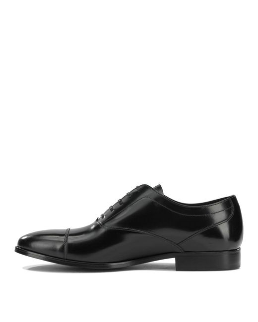 Fabi Black Leather Brogues for men