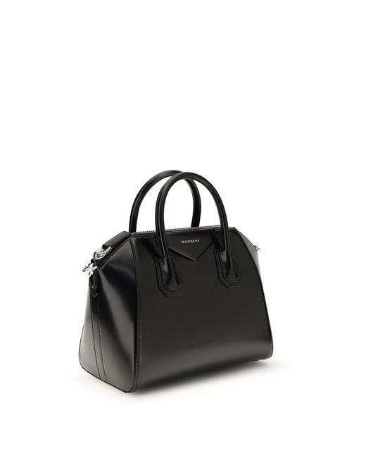 Givenchy Black Antigona Small Leather Box Handbag