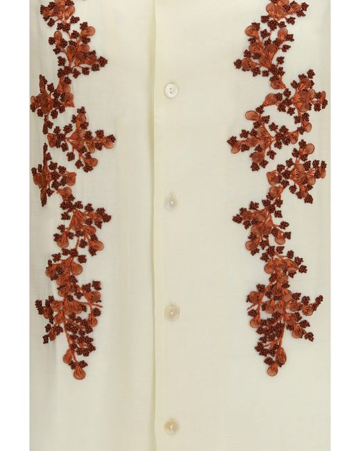BAZISZT White Shirt Embroidered