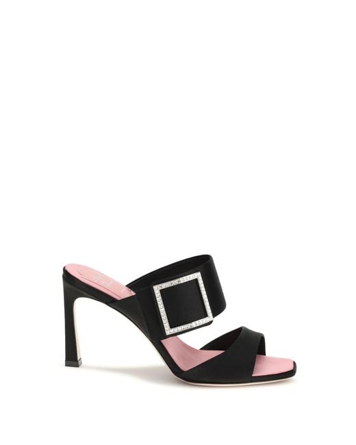 Roger Vivier White Trompette Mules Sandals