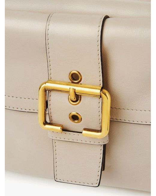 Chloé Natural Medium Double Carry Leather Shoulder Bag
