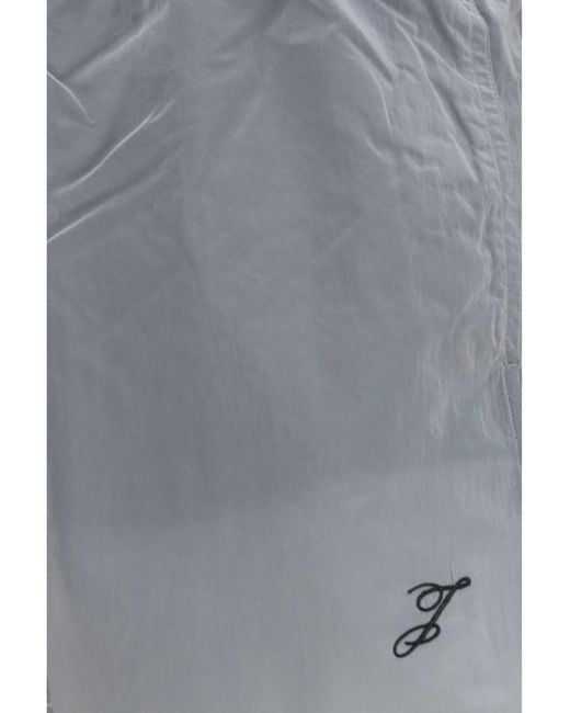 Jacquemus Gray Puntini Swim Shorts for men