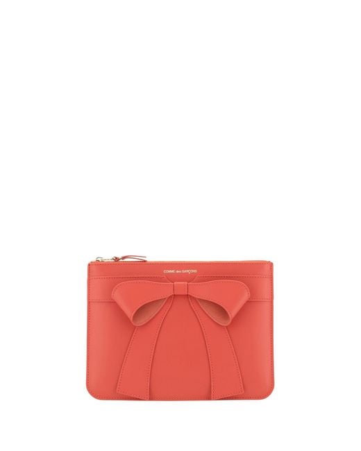 Comme des Garçons Red Coin Purse Big Bow for men