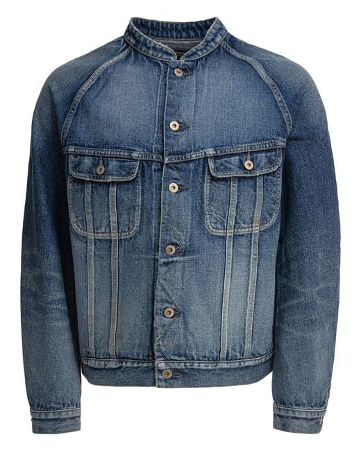 Nonnative Blue Denim Jacket Jackets And Coats for men