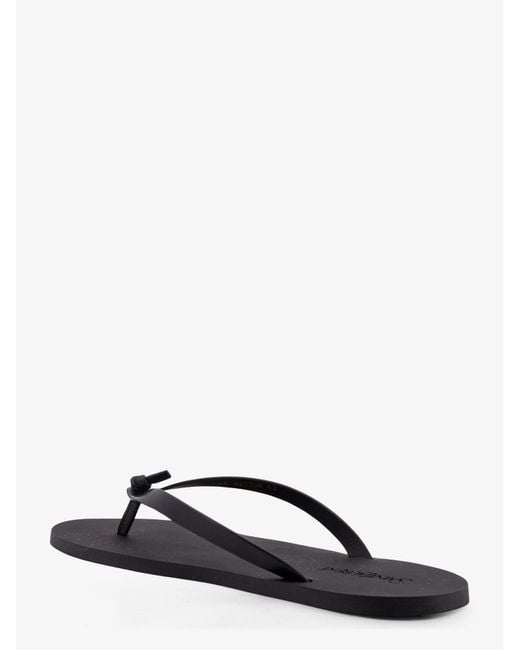 Saint Laurent Black Party Low Rubber Sandals for men