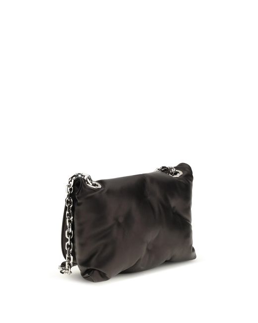 Margiela Black Glam Slam Flap Quilted Leather Mini Bag