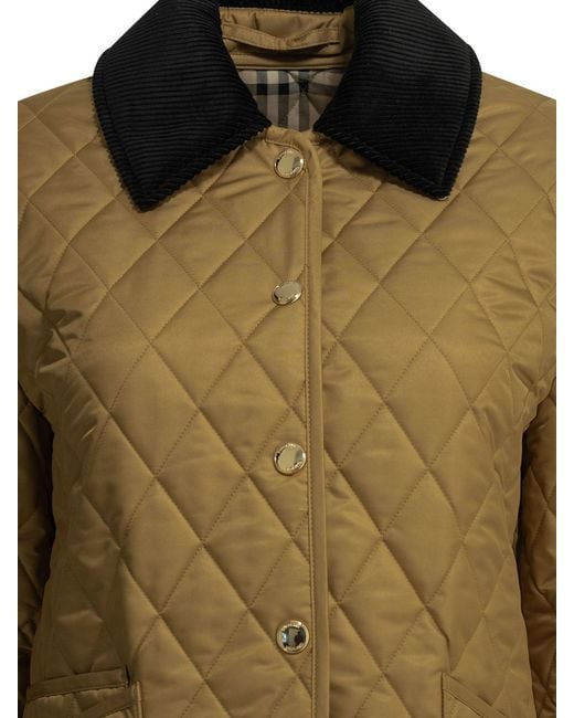Burberry Green "Dranefeld" Quilted Jacket