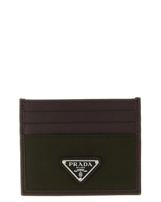Prada Black Re-Nylon Card Holder for men