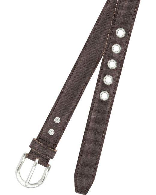 Our Legacy Brown Denim And Leather Belt for men