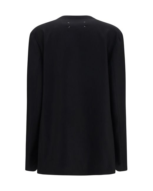 Margiela Black Minimal Virgin Wool Jacket
