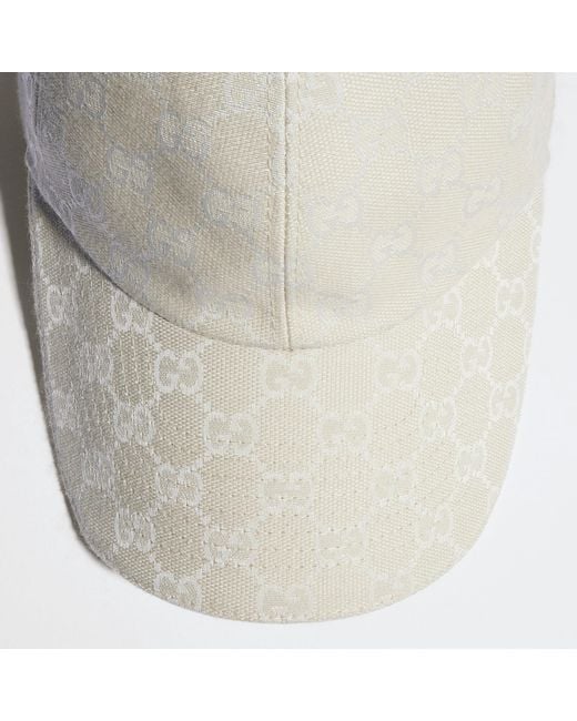 Gucci White Gg Baseball Hat