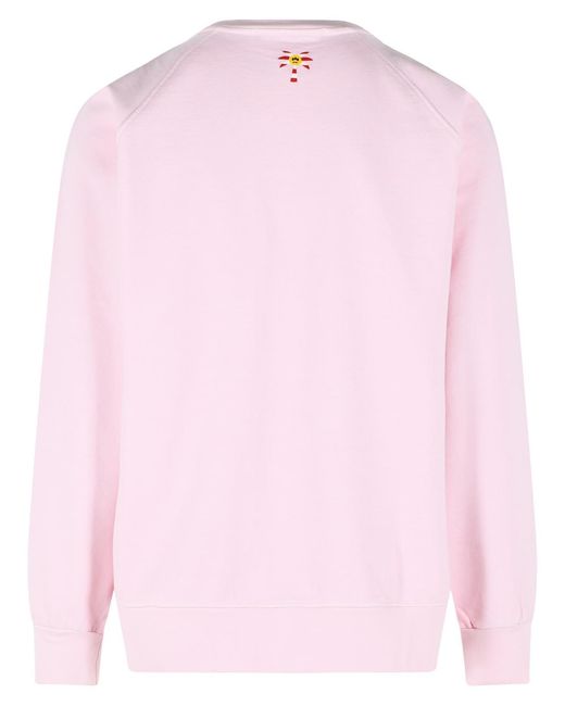 Barrow Pink Cotton Sweatshirt for men