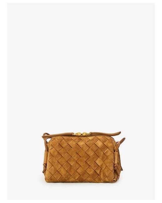 Bottega Veneta Brown "Concert" Mini Crossbody Clutch