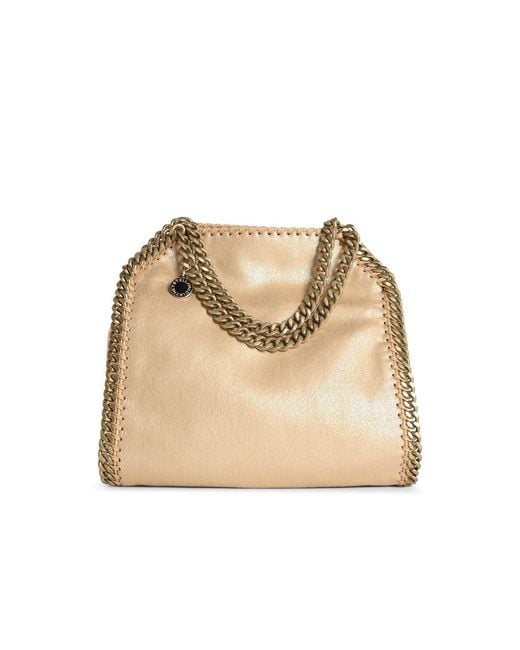 Stella McCartney Natural 'Tote Mini Falabella' 'Shaggy Deer' Bag