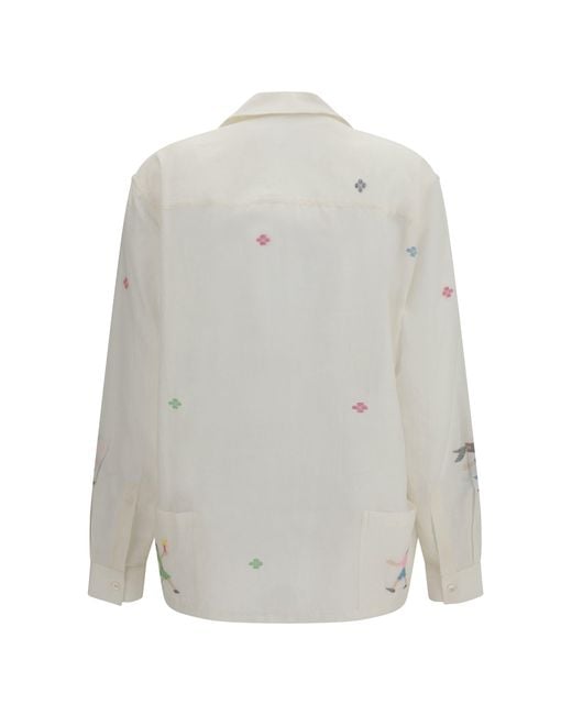 BAZISZT White Cotton Shirt Joy