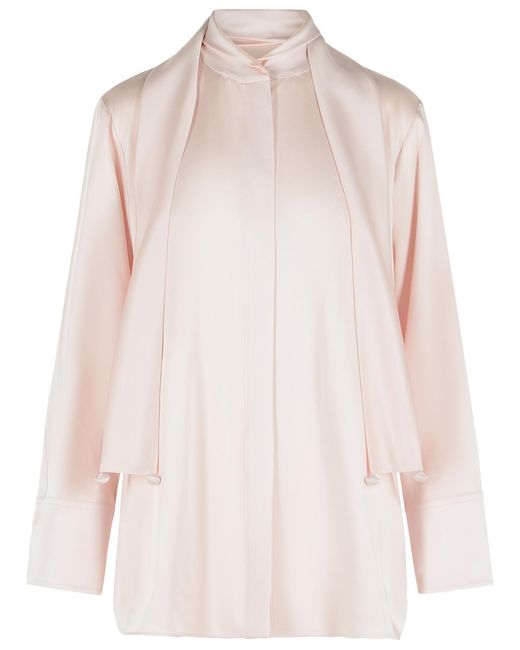 Jil Sander 'bow' Pink Acetate And Viscose Shirt