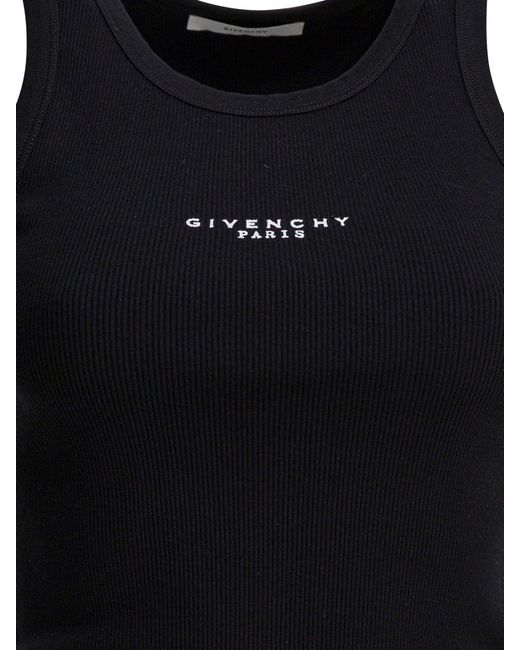 Givenchy Black Logo Tank Top