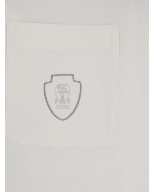 Brunello Cucinelli White Unico Shirts for men