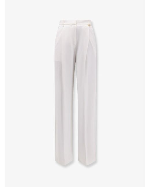 Elisabetta Franchi White Essentials Stretch Trousers