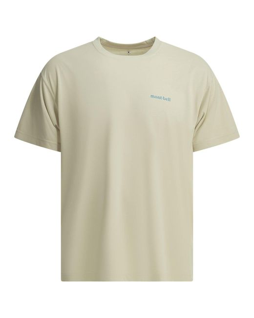 Montbell White T-Shirts for men