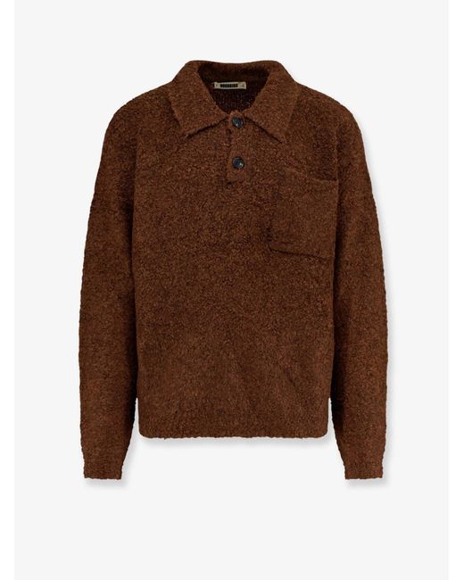 Woodbird Brown Wbdom Loop Sweater for men