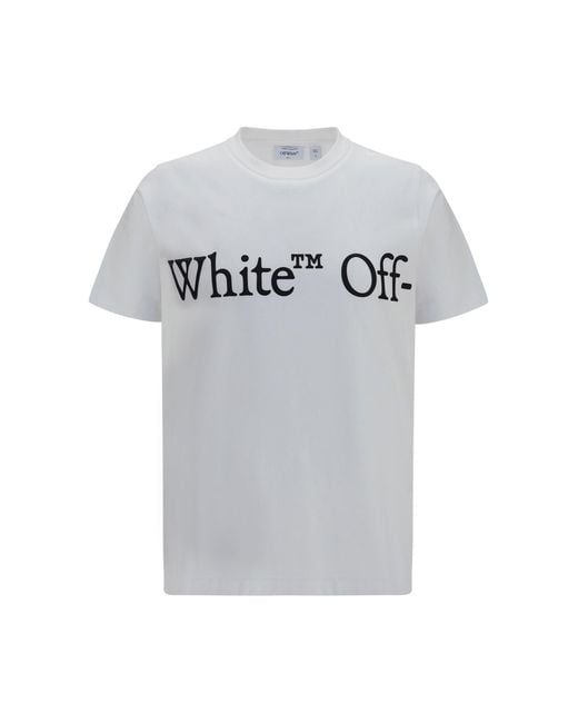 Off-White c/o Virgil Abloh Gray Bookish Scarf T-Shirt for men