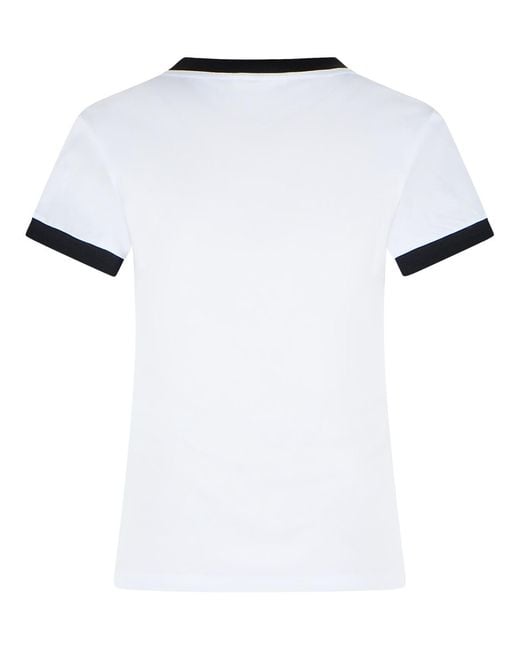 Ganni White Cotton T-Shirt