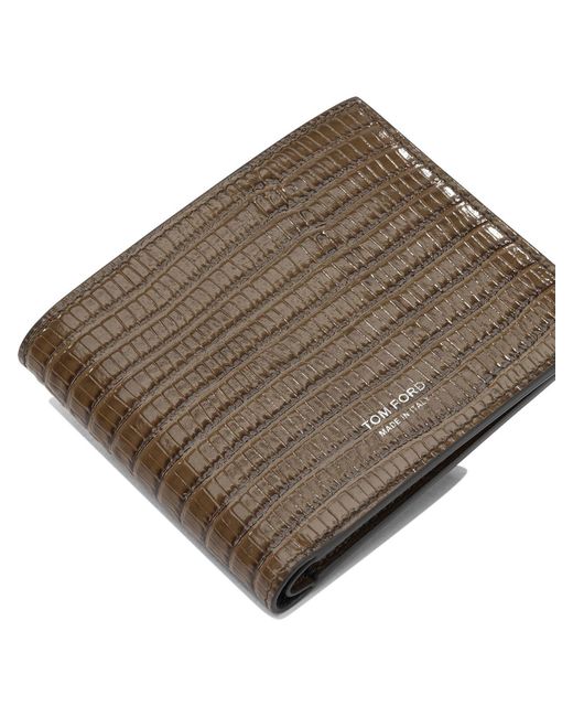 Tom Ford Brown "Tejus T Line" Wallet for men