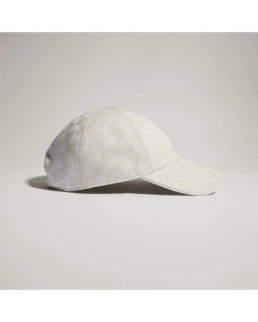 Women's White Gg Baseball Hat