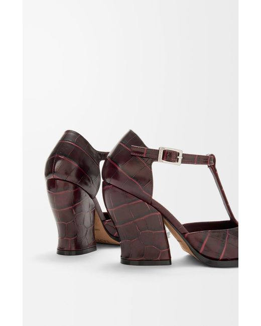 Loewe White "T-Bar Onda" Heeled Shoes
