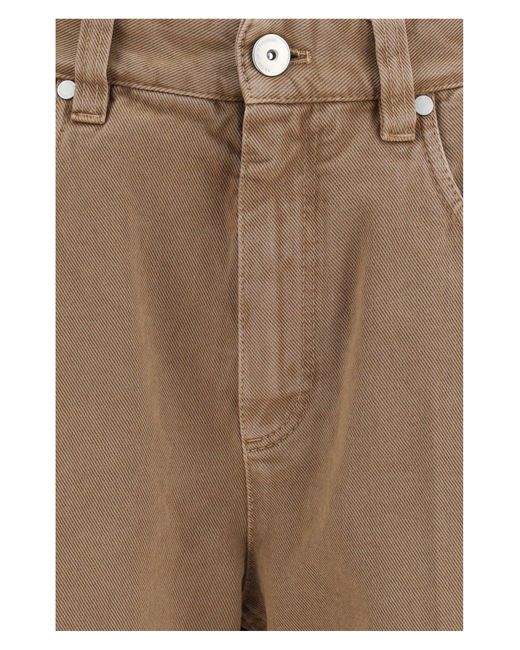 Brunello Cucinelli Natural Straight Jeans