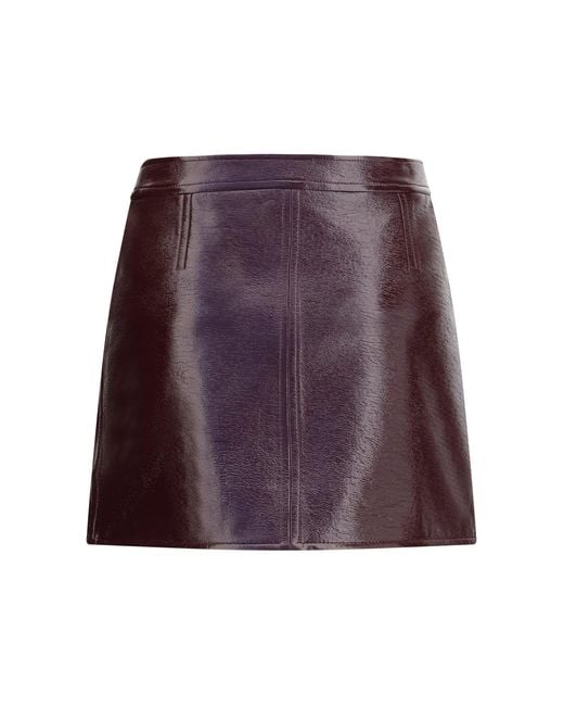 Courreges Purple Mini Vinyl Skirt