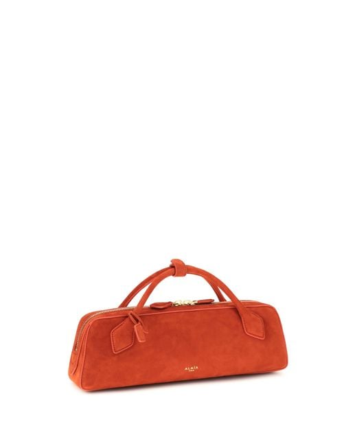 Alaïa Red Alaïa Le Teckel Clutch Brule