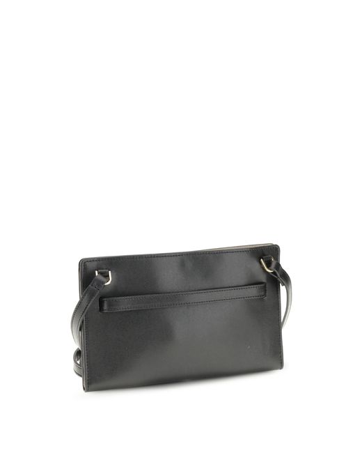 Totême Black Belted Leather Crossbody Bag