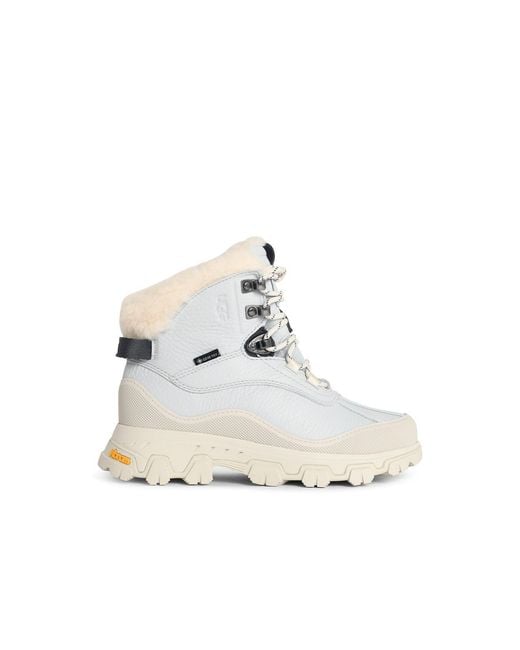 Ugg White Adirondack Meridian Reef Leather Hiking Boots