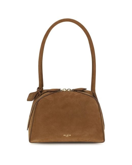 Alaïa Brown Alaïa Le Bouledogue Shoulder Bag Small