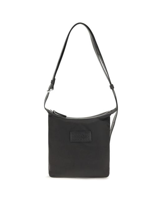 MM6 by Maison Margiela Black Numeric Vertical Shoulder Bag for men