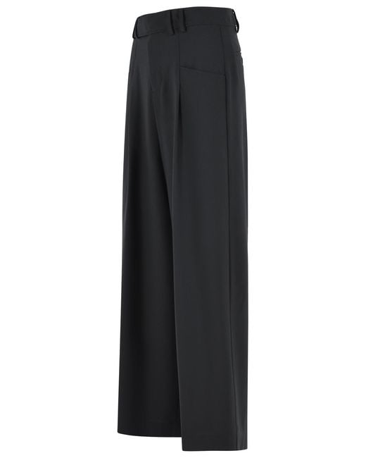 Closed Black 'Wes' Wide Pants Stretch Wool