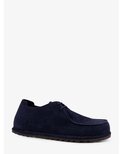 Birkenstock Blue Flat Shoes Suede for men