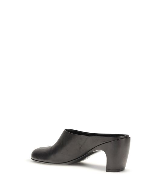 Dries Van Noten White Leather Mules