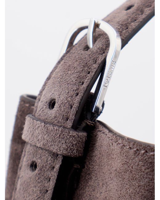 Totême  Brown Suede Tote Bag