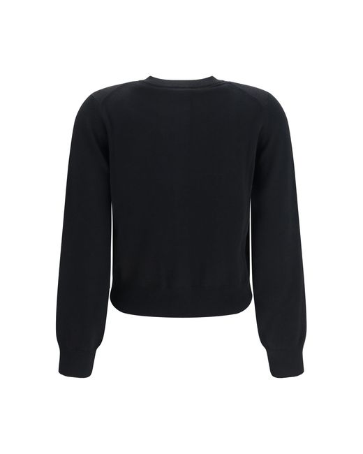 Maison Kitsuné Black Baby Fox Cardigan