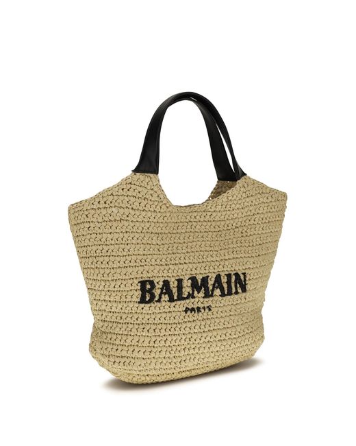 Balmain Metallic Tote Bag Mini Crochet