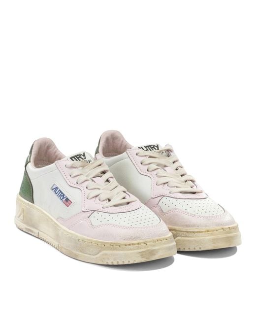 Autry White Sneakers & Slip-on Pink